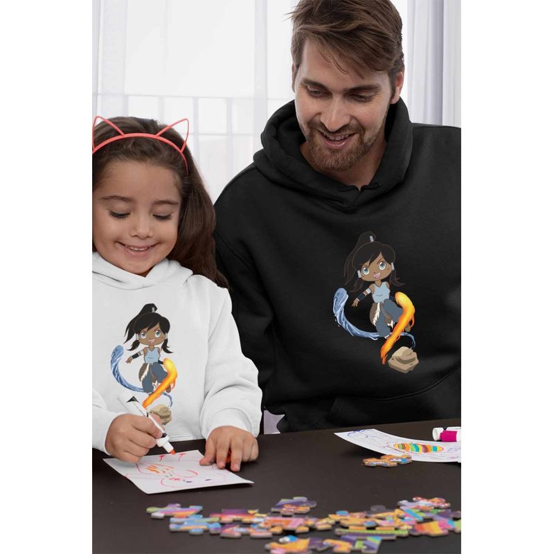 Fashion, accesorii si bijuterii - Barbati - Imbracaminte - Hanorace barbati - Hanorac Barbati Avatar Legenda lui Korra Reincarnare Airbender, negru, marime S - Infinity.ro