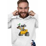 Fashion, accesorii si bijuterii - Barbati - Imbracaminte - Hanorace barbati - Hanorac Barbati Wall-E Planta Papuc Bocanc Cartoon Desene Animate, alb, marime L - Infinity.ro