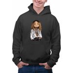 Fashion, accesorii si bijuterii - Barbati - Imbracaminte - Hanorace barbati - Hanorac Personalizat Barbati Swae Lee Sunflower, negru, marime XL - Infinity.ro