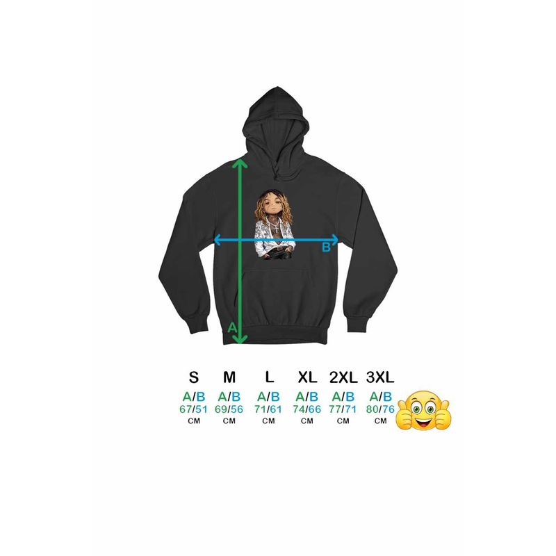 Fashion, accesorii si bijuterii - Barbati - Imbracaminte - Hanorace barbati - Hanorac Personalizat Barbati Swae Lee Sunflower, negru, marime XL - Infinity.ro