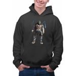 Fashion, accesorii si bijuterii - Barbati - Imbracaminte - Hanorace barbati - Hanorac Barbati Testoasele Ninja Leonardo Ninjutsu Mutant, negru, marime L - Infinity.ro