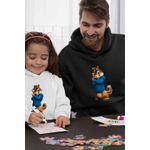 Fashion, accesorii si bijuterii - Barbati - Imbracaminte - Hanorace barbati - Hanorac Barbati Simon Alvin Alvinnn Veverita, negru, marime M - Infinity.ro