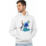 Fashion, accesorii si bijuterii - Barbati - Imbracaminte - Hanorace barbati - Hanorac Barbati Kendama Zootopia Gary Judy Politist Sarpe Iepure, alb, marime S - Infinity.ro