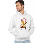 Fashion, accesorii si bijuterii - Barbati - Imbracaminte - Hanorace barbati - Hanorac Barbati Sun Wukong Monkey King Aventuri, alb, marime XL - Infinity.ro