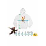 Fashion, accesorii si bijuterii - Barbati - Imbracaminte - Hanorace barbati - Hanorac Barbati Sun Wukong Monkey King Aventuri, alb, marime XL - Infinity.ro