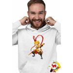 Fashion, accesorii si bijuterii - Barbati - Imbracaminte - Hanorace barbati - Hanorac Barbati Sun Wukong Monkey King Aventuri, alb, marime XL - Infinity.ro