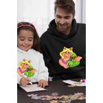 Fashion, accesorii si bijuterii - Barbati - Imbracaminte - Hanorace barbati - Hanorac Personalizat Barbati The Muppets Kermit the Frog Miss Piggy, negru, marime 3XL - Infinity.ro