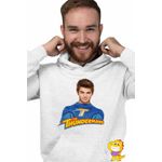 Fashion, accesorii si bijuterii - Barbati - Imbracaminte - Hanorace barbati - Hanorac Barbati Max Thunderman, alb, marime XL - Infinity.ro
