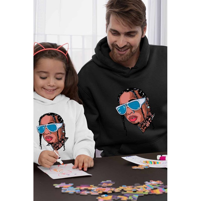 Fashion, accesorii si bijuterii - Barbati - Imbracaminte - Hanorace barbati - Hanorac Personalizat Barbati Tyga Hip Hop Vibe, negru, marime 2XL - Infinity.ro