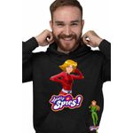 Fashion, accesorii si bijuterii - Barbati - Imbracaminte - Hanorace barbati - Hanorac Barbati Spioanele Clover Totally Spies, negru, marime S - Infinity.ro