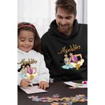 Fashion, accesorii si bijuterii - Barbati - Imbracaminte - Hanorace barbati - Hanorac Barbati Aladdin Jasmine Covor Fermecat Printesa, negru, marime 2XL - Infinity.ro