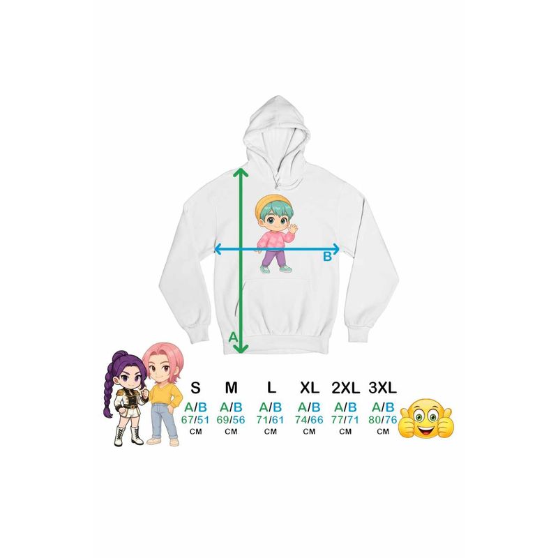 Fashion, accesorii si bijuterii - Barbati - Imbracaminte - Hanorace barbati - Hanorac Barbati Huntrix Saja Boys Baby Rapper Kpop, alb, marime M - Infinity.ro