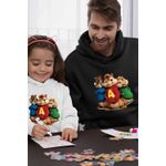 Fashion, accesorii si bijuterii - Barbati - Imbracaminte - Hanorace barbati - Hanorac Barbati Alvin Toata Trupa Alvinnn Veveritele, negru, marime 2XL - Infinity.ro