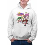 Fashion, accesorii si bijuterii - Barbati - Imbracaminte - Hanorace barbati - Hanorac Barbati Fairly Odd Parents Team Timmy Wanda Cosmo Nasii mei Vrajitori, alb, marime 3XL - Infinity.ro