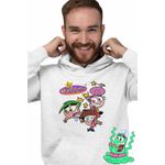Fashion, accesorii si bijuterii - Barbati - Imbracaminte - Hanorace barbati - Hanorac Barbati Fairly Odd Parents Team Timmy Wanda Cosmo Nasii mei Vrajitori, alb, marime 3XL - Infinity.ro
