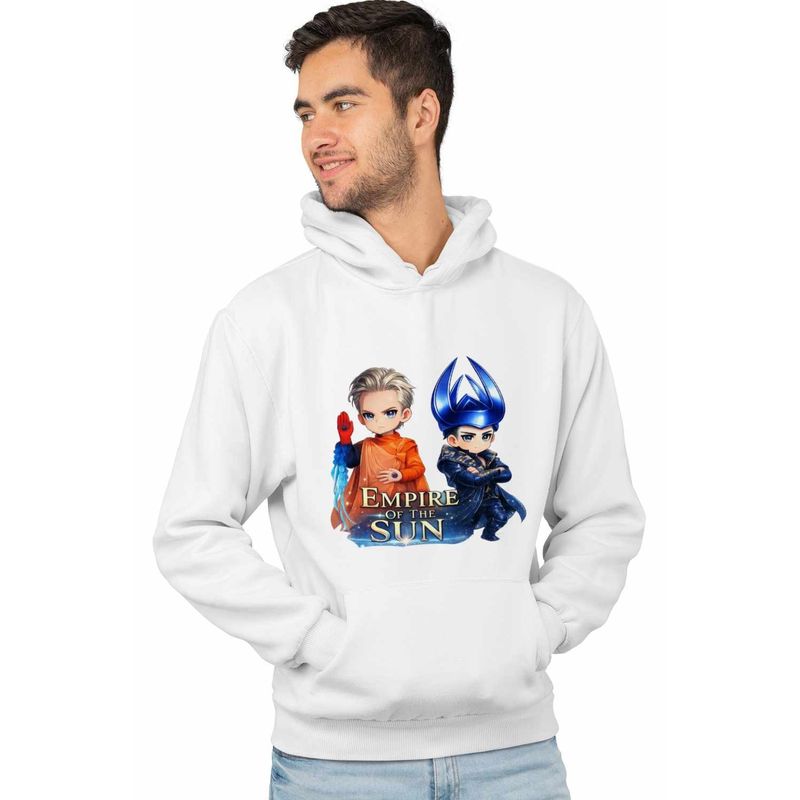 Fashion, accesorii si bijuterii - Barbati - Imbracaminte - Hanorace barbati - Hanorac Personalizat Barbati Empire Of The Sun, alb, marime S - Infinity.ro