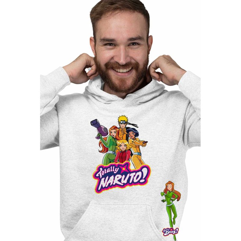 Fashion, accesorii si bijuterii - Barbati - Imbracaminte - Hanorace barbati - Hanorac Barbati Spioanele Naruto Agenti Secreti Subacoperire, alb, marime S - Infinity.ro