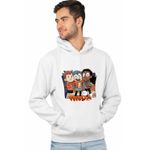 Fashion, accesorii si bijuterii - Barbati - Imbracaminte - Hanorace barbati - Hanorac Barbati Hilda Dream Team Prieteni Frida David, alb, marime 3XL - Infinity.ro