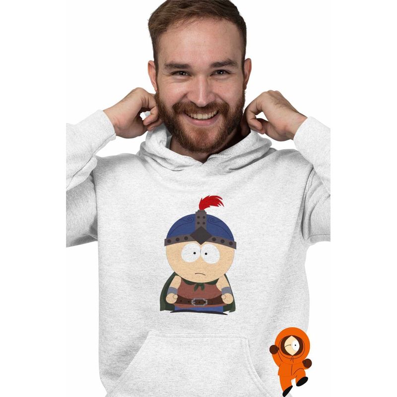 Fashion, accesorii si bijuterii - Barbati - Imbracaminte - Hanorace barbati - Hanorac Barbati South Park Ranger Stan Marshwalker, alb, marime 2XL - Infinity.ro