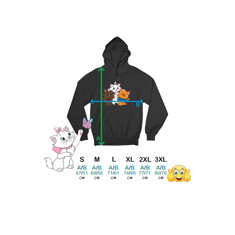 Fashion, accesorii si bijuterii - Barbati - Imbracaminte - Hanorace barbati - Hanorac Personalizat Barbati Pisicile Aristocrate Marie Berlioz Toulouse, negru, marime 2XL - Infinity.ro