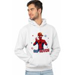 Fashion, accesorii si bijuterii - Barbati - Imbracaminte - Hanorace barbati - Hanorac Barbati Six Seven Spiderman 67 Marvel Superhero, alb, marime S - Infinity.ro