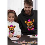 Fashion, accesorii si bijuterii - Barbati - Imbracaminte - Hanorace barbati - Hanorac Barbati Fnaf Nightmare Freddy Five Nights at Freddy Horror Halloween, negru, marime S - Infinity.ro