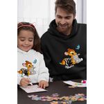 Fashion, accesorii si bijuterii - Barbati - Imbracaminte - Hanorace barbati - Hanorac Personalizat Barbati Bambi Thumper Flower Natura Sconcs, negru, marime S - Infinity.ro