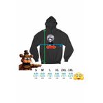 Fashion, accesorii si bijuterii - Barbati - Imbracaminte - Hanorace barbati - Hanorac Barbati Fnaf Marionette Five Nights at Freddy Horror Halloween, negru, marime 2XL - Infinity.ro