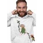 Fashion, accesorii si bijuterii - Barbati - Imbracaminte - Hanorace barbati - Hanorac Barbati The Croods Buni Bunica Famlia Crood Epoca de Piatra, alb, marime 3XL - Infinity.ro