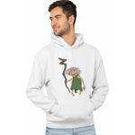 Fashion, accesorii si bijuterii - Barbati - Imbracaminte - Hanorace barbati - Hanorac Barbati The Croods Buni Bunica Famlia Crood Epoca de Piatra, alb, marime 3XL - Infinity.ro