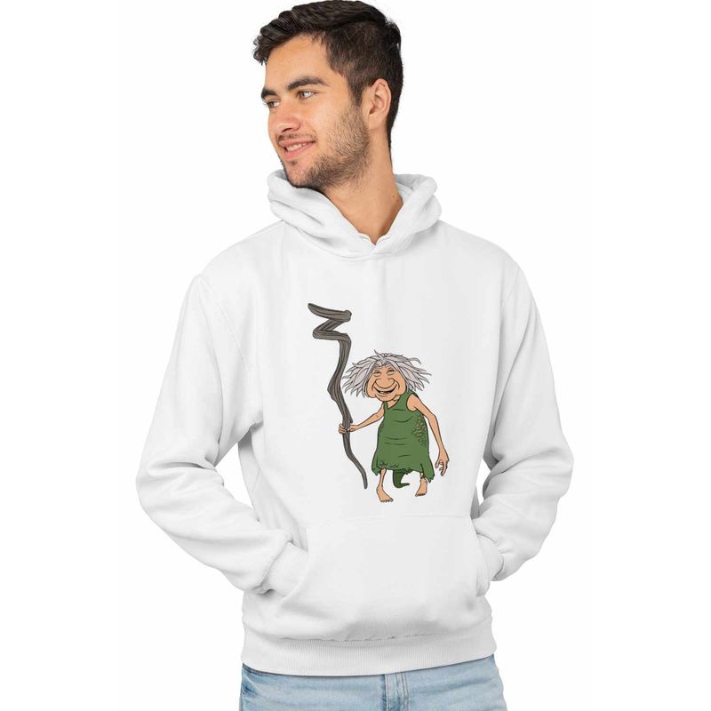 Fashion, accesorii si bijuterii - Barbati - Imbracaminte - Hanorace barbati - Hanorac Barbati The Croods Buni Bunica Famlia Crood Epoca de Piatra, alb, marime 3XL - Infinity.ro