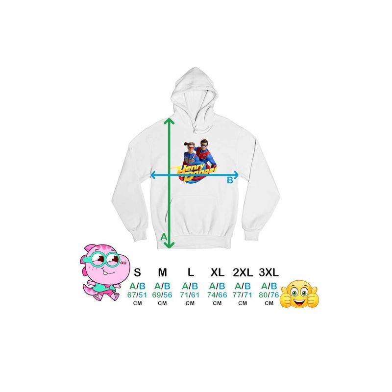 Fashion, accesorii si bijuterii - Barbati - Imbracaminte - Hanorace barbati - Hanorac Barbati Henry Danger Super Puteri, alb, marime XL - Infinity.ro