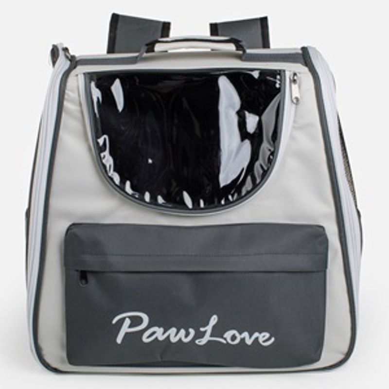 Petshop - Accesorii petshop - Culcusuri si custi - Genti si articole transport - Rucsac pentru transport animale de companie, Gri, 39x26x39cm - Infinity.ro