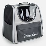 Petshop - Accesorii petshop - Culcusuri si custi - Genti si articole transport - Rucsac pentru transport animale de companie, Gri, 39x26x39cm - Infinity.ro