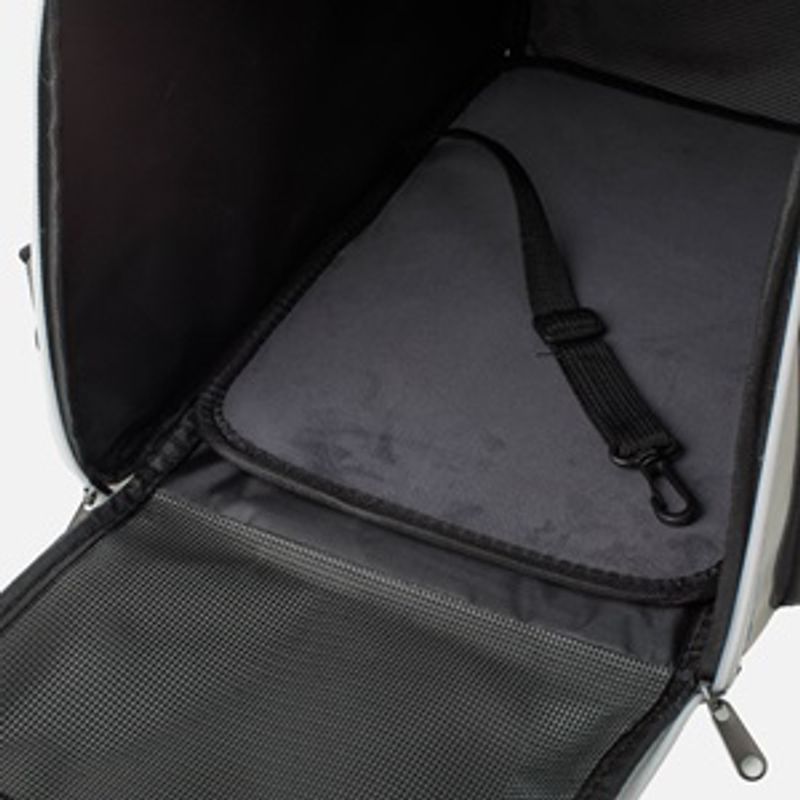 Petshop - Accesorii petshop - Culcusuri si custi - Genti si articole transport - Rucsac pentru transport animale de companie, Gri, 39x26x39cm - Infinity.ro