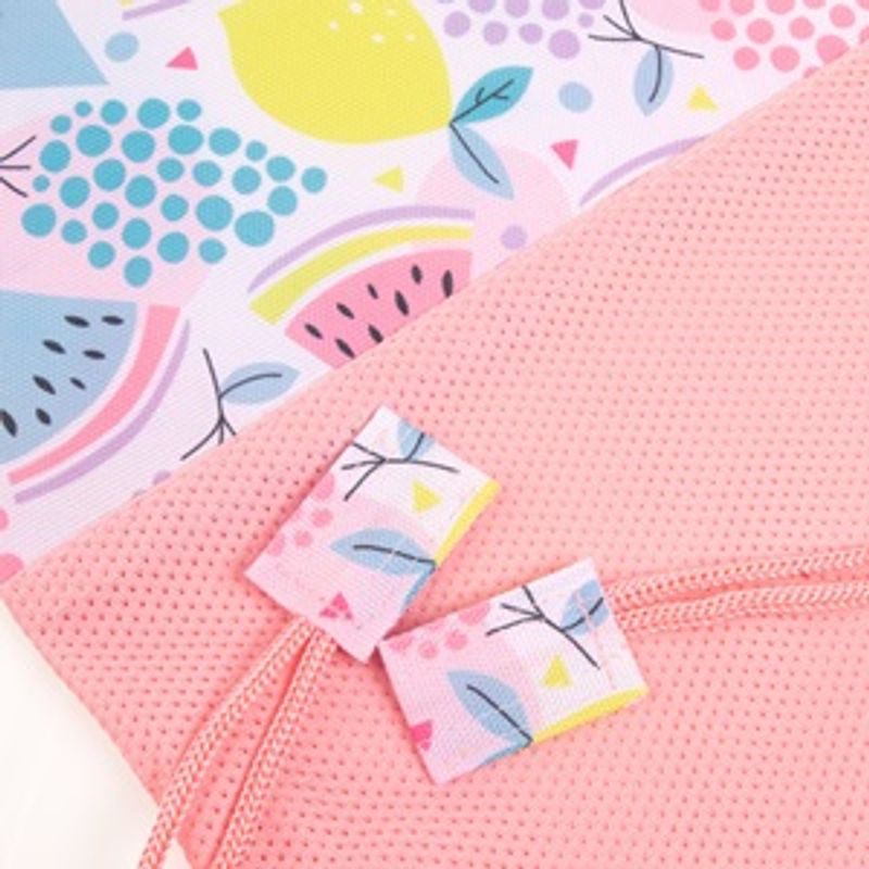 Fashion, accesorii si bijuterii - Copii - Accesorii copii - Genti si rucsacuri copii - Rucsac de vara cu snururi, Roz, 32x40cm - Infinity.ro