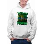Fashion, accesorii si bijuterii - Barbati - Imbracaminte - Hanorace barbati - Hanorac Barbati Testoasele Ninja Turtle Power, alb, marime M - Infinity.ro