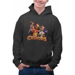 Fashion, accesorii si bijuterii - Barbati - Imbracaminte - Hanorace barbati - Hanorac Barbati The Croods Actiune in Epoca de Piatra Familia Crood, negru, marime L - Infinity.ro