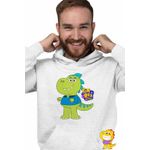 Fashion, accesorii si bijuterii - Barbati - Imbracaminte - Hanorace barbati - Hanorac Barbati Tim Rex Tata Spatiu Dinozauri T-Rex, alb, marime 2XL - Infinity.ro