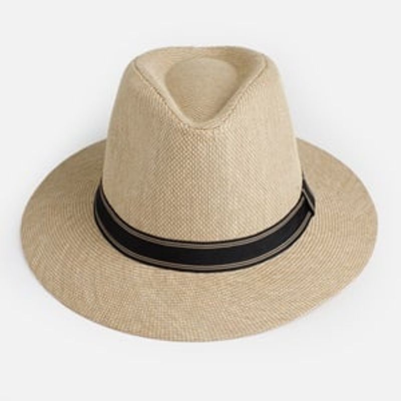 Fashion, accesorii si bijuterii - Femei - Accesorii femei - Caciuli si palarii femei - Palarie Panama Unisex, Bej Natural, Marimea 59 - Infinity.ro