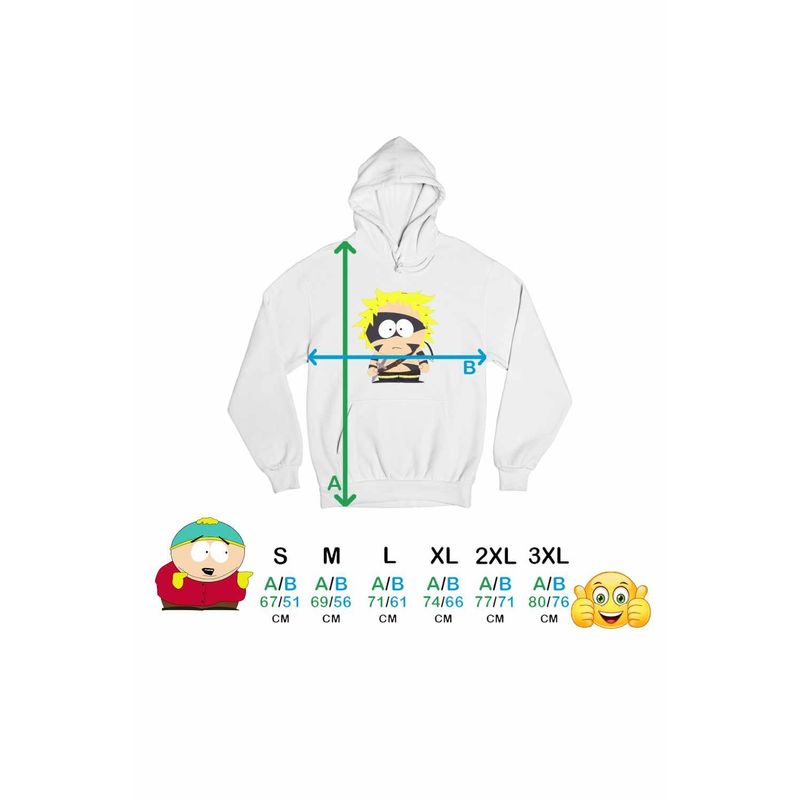 Fashion, accesorii si bijuterii - Barbati - Imbracaminte - Hanorace barbati - Hanorac Barbati South Park Tweek Tweak Barbarian, alb, marime XL - Infinity.ro