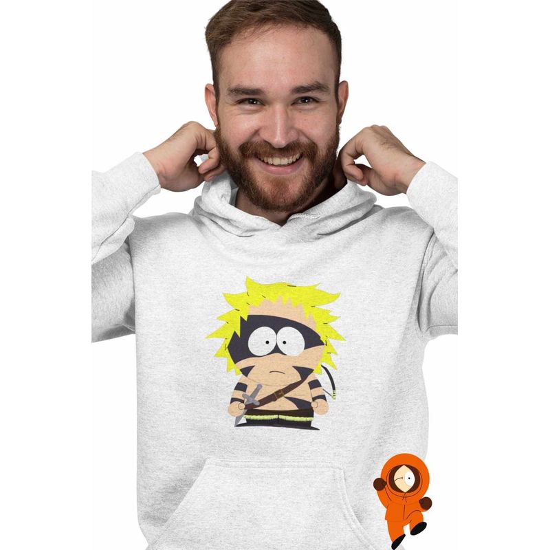 Fashion, accesorii si bijuterii - Barbati - Imbracaminte - Hanorace barbati - Hanorac Barbati South Park Tweek Tweak Barbarian, alb, marime XL - Infinity.ro