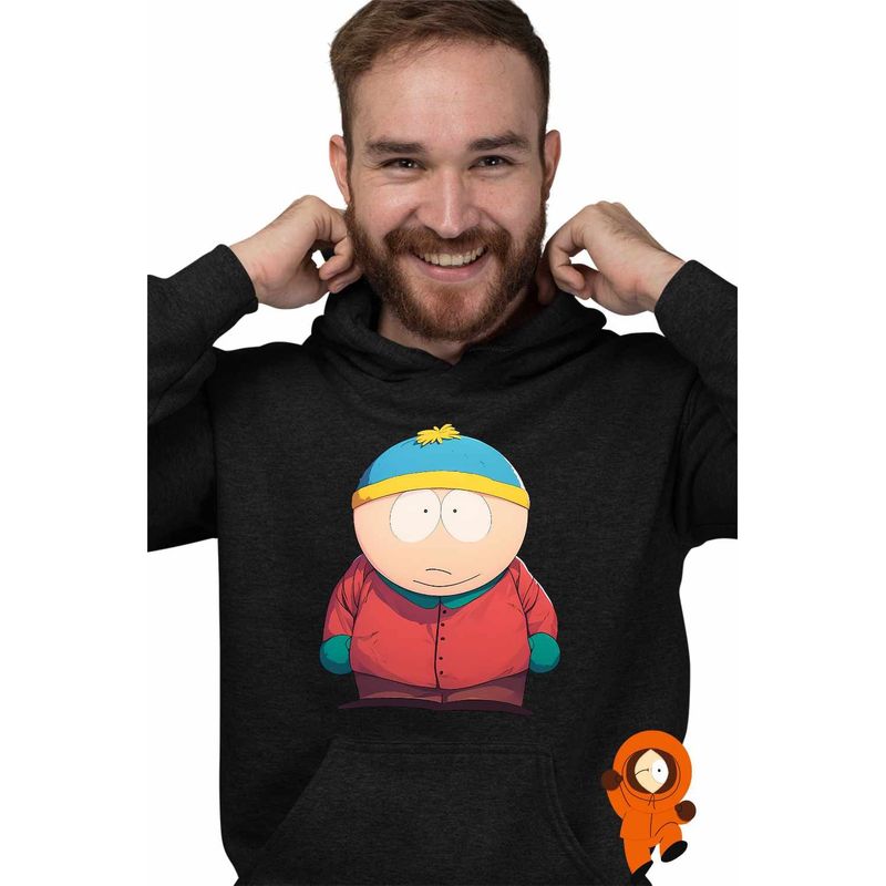 Fashion, accesorii si bijuterii - Barbati - Imbracaminte - Hanorace barbati - Hanorac Barbati South Park Eric Cartman, negru, marime 3XL - Infinity.ro