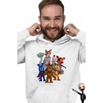 Fashion, accesorii si bijuterii - Barbati - Imbracaminte - Hanorace barbati - Hanorac Barbati Fnaf Zootopia Judy Sarpe Vulpe Five Nights at Freddy Horror Halloween, alb, marime XL - Infinity.ro