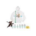 Fashion, accesorii si bijuterii - Barbati - Imbracaminte - Hanorace barbati - Hanorac Barbati Sun Wukong King Monkey Antic, alb, marime S - Infinity.ro