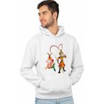 Fashion, accesorii si bijuterii - Barbati - Imbracaminte - Hanorace barbati - Hanorac Barbati Sun Wukong King Monkey Antic, alb, marime S - Infinity.ro