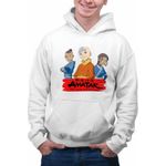 Fashion, accesorii si bijuterii - Barbati - Imbracaminte - Hanorace barbati - Hanorac Barbati Avatar Legenda lui Aang Katara Sokka Airbender, alb, marime S - Infinity.ro