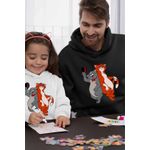 Fashion, accesorii si bijuterii - Barbati - Imbracaminte - Hanorace barbati - Hanorac Personalizat Barbati Pisicile Aristocrate Omalley Scat Cat, negru, marime L - Infinity.ro