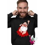 Fashion, accesorii si bijuterii - Barbati - Imbracaminte - Hanorace barbati - Hanorac Barbati Captain Underpants Capitanul Chilot Dav Pilkey, negru, marime M - Infinity.ro