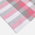 Casa si Gradina - Textile si covoare - Textile bucatarie - Servete si naproane - Prosop de bucatarie in carouri, 60x40cm, Alb Gri Fucsia - Infinity.ro